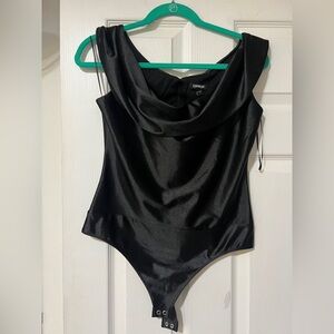 Express Off Shoulder Black Bodysuit